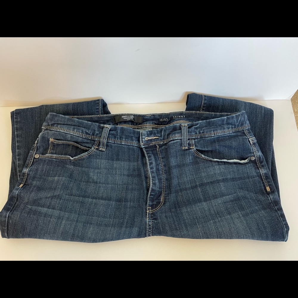 Vera Wang Skinny Mid-rise Jeans